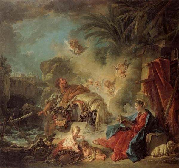 Francois Boucher Rest on the Flight into Egypt China oil painting art